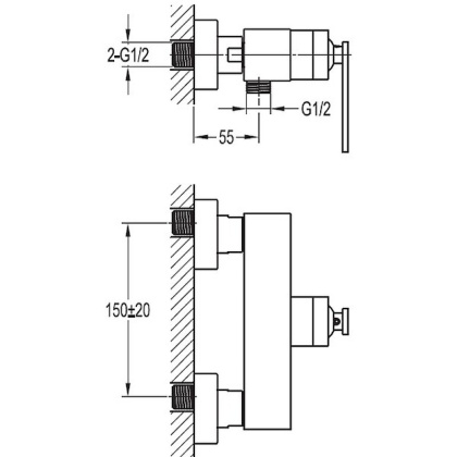 CITY-F-D-01 Смеситель для душа