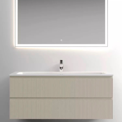 Тумба подвесная SANCOS Snob T 1195х445х500, c двумя ящиками оснащенными доводчиками, Beige Soft, арт.SNT120CE