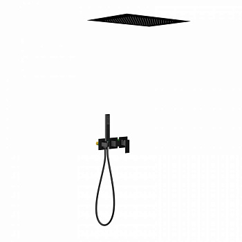 Душевая система Timo Selene SX-2129/03SM скрытого монтажа, черная матовая