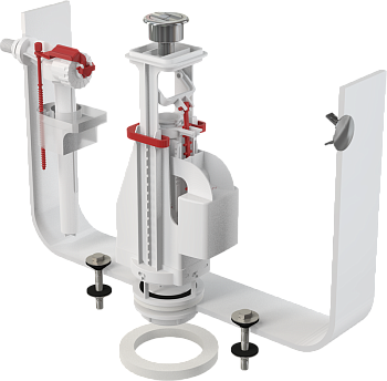 Выпускной комплект с двойной кнопкой, впускной механизм 