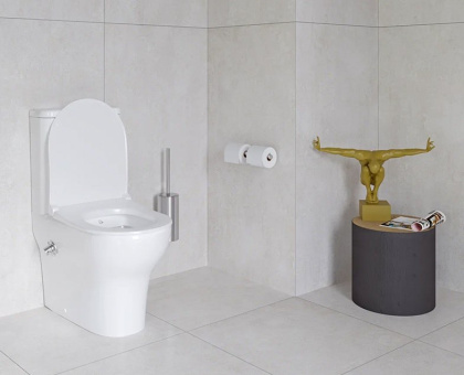 Комплект напольного унитаза Serenada, сиденье микролифт, механизм 3/6 л Комплект напольного унитаза Serenada, сиденье микролифт, механизм 3/6 л