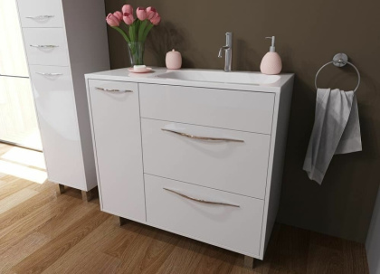 Комплект мебели Barcelona 900х450 правосторонний напольный 2 ящика 1 дверь (ШхГхВ) 898х446х860