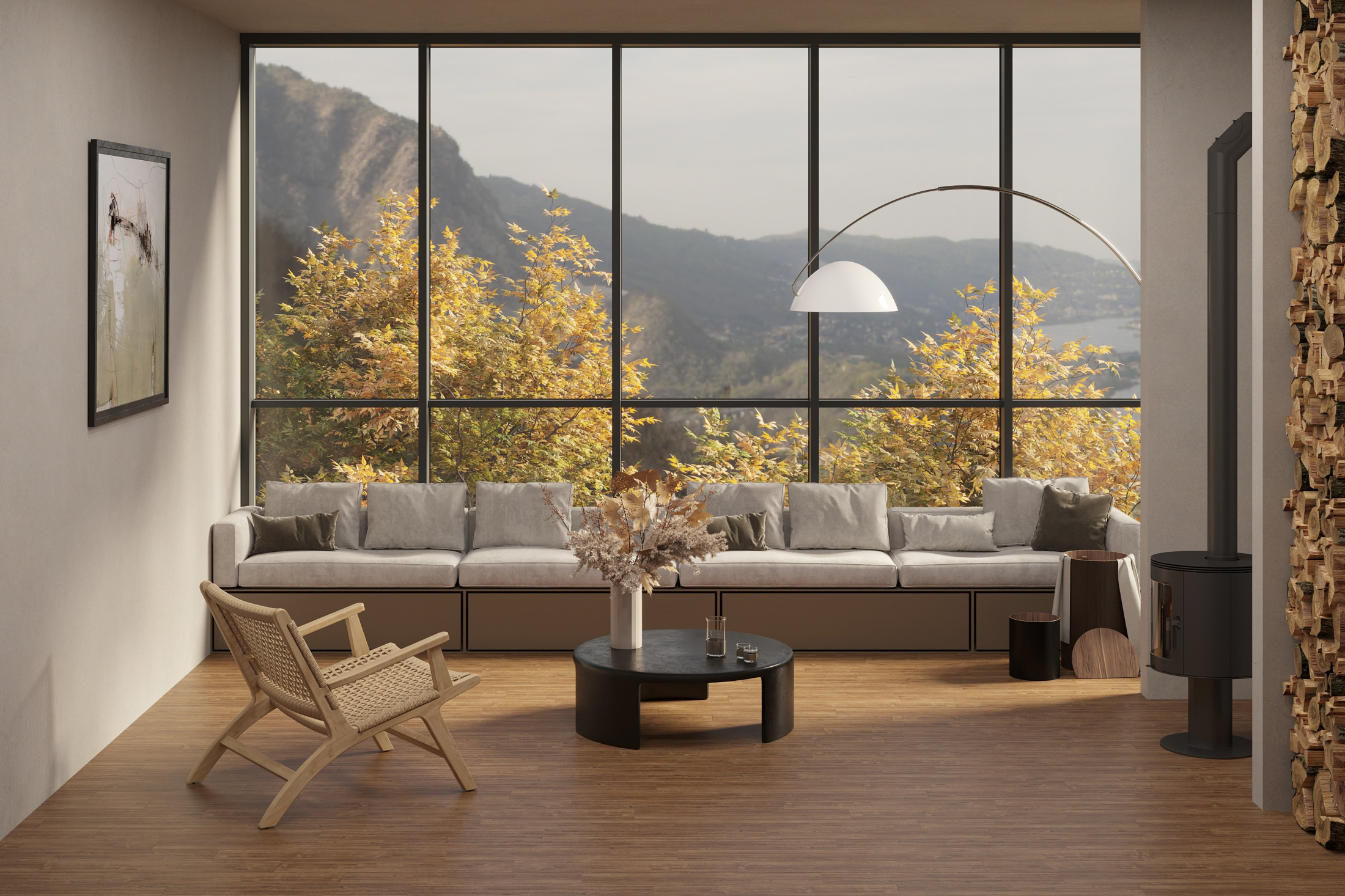 Напольное покрытие SPC EcoWood Дуб натуральный Кантри Коричневый 1220х183х5мм