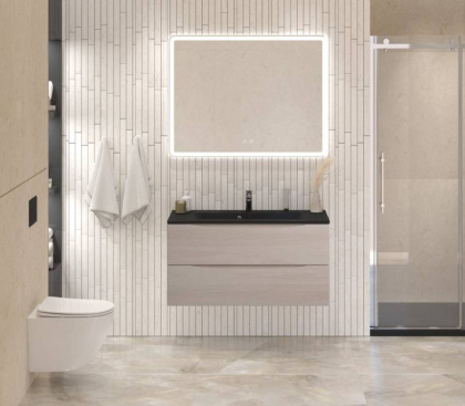 Тумба с раковиной подвесная BelBagno MARINO 100 Bianco Opaco, раковина белая Тумба с раковиной подвесная BelBagno MARINO 100 Bianco Opaco, раковина белая