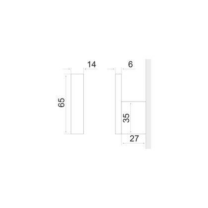Крючок одинарный EXCELLENT Riko (хром)