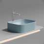 Умывальник чаша накладная прямоугольная (цвет Голубой Матовый) Element 505*380*150мм