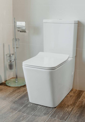 Чаша напольного унитаза безободковая Creto Logan L2 1002-004-WF с крышкой-сиденьем микролифт, белая Чаша напольного унитаза безободковая Creto Logan L2 1002-004-WF с крышкой-сиденьем микролифт, белая