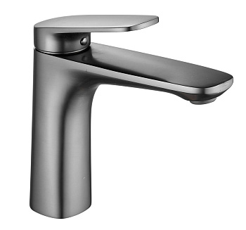 Смеситель для раковины латунь, оружейная сталь S8501T