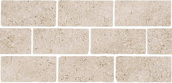 Бордюр Роверелла бежевый мозаичный 34,5x14,7x0,9