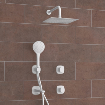 A9551.267.316.146.254.328.156.155 Встраиваемый комплект для ванны с верхней душевой насадкой, лейкой