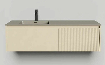 Подвесная тумба Domino 1400, эмаль, под встраиваемую раковину