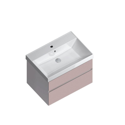 Тумба CUBO подвесная с ящиками 70, мальва матовая CU.70\MAL