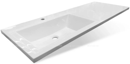 Раковина Эстет Даллас 130 L ФР-00002166 над стиральной машиной Белая