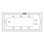 Ванна EXCELLENT Aquaria 170x75 "SMART" (бронза) Ванна EXCELLENT Aquaria 170x75 "SMART" (бронза)