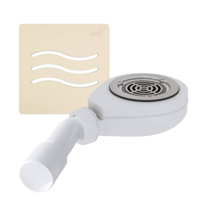 Сифон для душевых поддонов RGW S-016-1 Волна Бежевый 90 мм