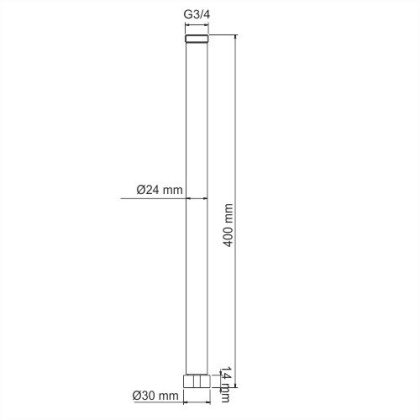 A133 Удлинитель для  душевого комплекта Wasserkraft