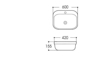 Раковина Акватек Амадео AQ6042-00