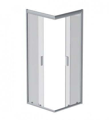 W90G-403-090MT Gem душ.ограждение 90х90 квадрат,стекло прозрачное,профиль мат. серебро, без поддона