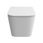 DUE-TOR Унитаз подвесной, безободковый, с системой смыва "Торнадо", с сиденьем soft close, BB5171CH-TOR/SC