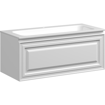 Тумба подвесная SANCOS Very 995х445х406, c одним  ящиком оснащенным доводчиками, Bianco , арт.VR100W