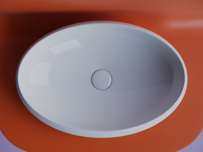 Умывальник чаша накладная овальная Element 560*390*150мм