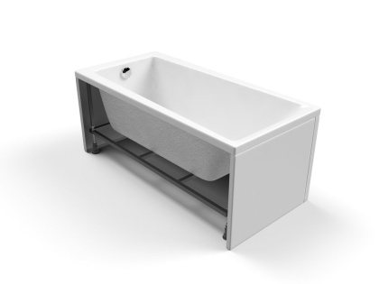 Ванна акриловая прямоугольная Cersanit LORENA 150x70, ультра белый