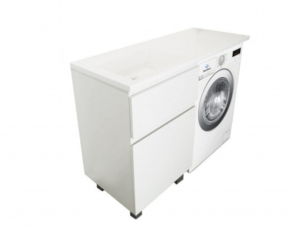 Тумба напольная под умывальник Dallas Luxe 1100х482 2 ящика (ШхГхВ) 448х476х860