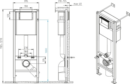 Комплект DELFI DPL EO slim + VECTOR + ACTIS хром глянцевый