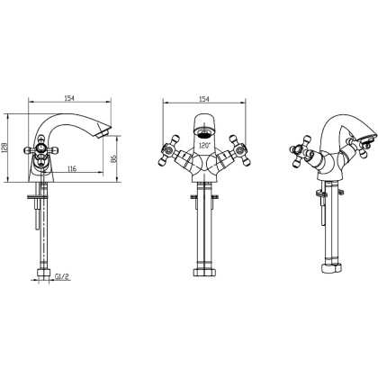 Смеситель для умывальника_Комплект Смеситель для умывальника_Комплект