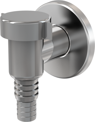 Сифон для стиральной машины наружный, хром