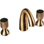 Смеситель для умывальника на 3 отв. ROYAL CRYSTAL black, бронза_Комплект Смеситель для умывальника на 3 отв. ROYAL CRYSTAL black, бронза_Комплект