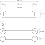 Держатель полотенца 505 мм