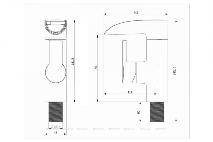 Смеситель для раковины OneLife P08-921w полимерный