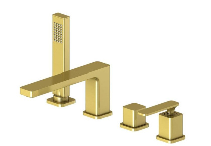 Смеситель Timo Torne 4330/17Y на борт ванны, золото матовое