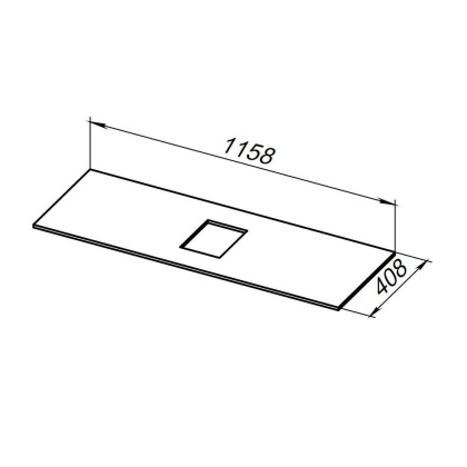 Столешница Allen Brau Priority 1.31012.DG-S 120 dark grey structure, шт