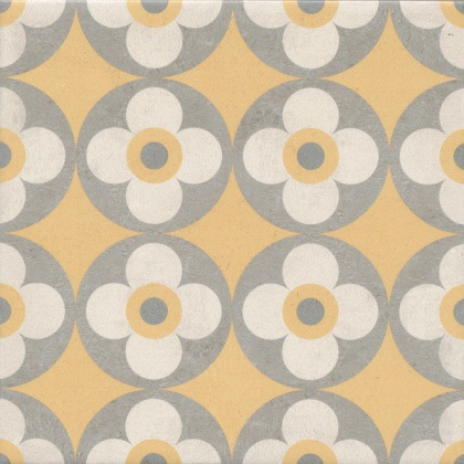 Декор VT\A460\5009 Эрмитаж 2 желтый/оранжевый/серый 20см*20см*6,9мм (1уп/10шт)матовый, шт