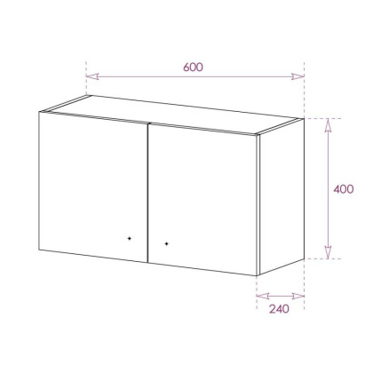 Шкаф Onika Нива 40х60 подвесной, белый
