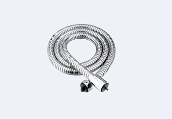 CZR-U-FBV-200-03/24 Гибкий шланг для смесителя на борт ванной, в металлической оплетке, исполнение золото 24 карат