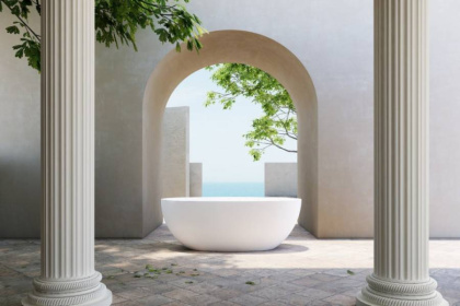 Ванна из литьевого мрамора Abber Stein 165х78 AS9620-1.6