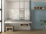 Плитка Cloud Turquoise 35х100