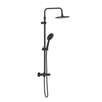 977800300 Jupiter душевая система со смесителем с термостатом чёрный