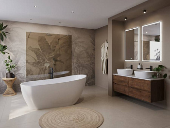 BB704-1700-800-K Отдельностоящая, полукруглая акриловая ванна в комплекте со сливом-переливом Цвет Белый  BB704-1700-800-K Отдельностоящая, полукруглая акриловая ванна в комплекте со сливом-переливом Цвет Белый