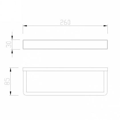 Полотенцедержатель ABBER Westen AA1753 хром