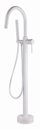 Смеситель напольный, Uno. Matt White