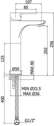Смеситель для раковины Paffoni Red RED071CR105