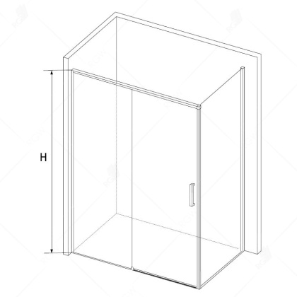 Душевой уголок RGW Stilvoll SV-45 140х70 06324547-011 профиль Хром стекло прозрачное