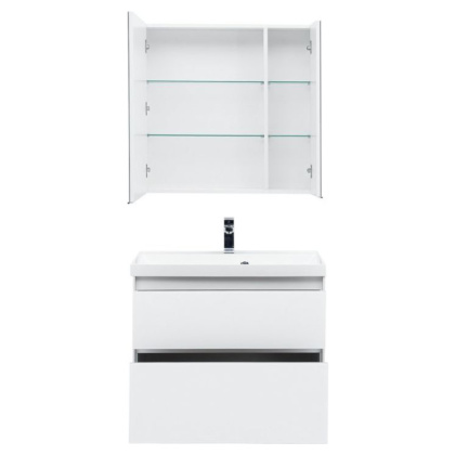 Мебель для ванной Aquanet Гласс 80 белый