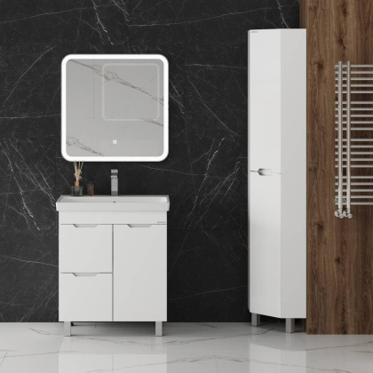 Пенал Onika Айленд 30 угловой, напольный, белый