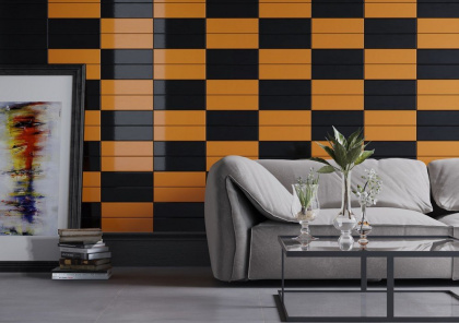 Плитка настенная 2827 Баттерфляй черный 8,5*28,5*9 (41шт/1.02м2), м2