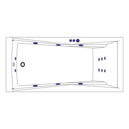 Ванна EXCELLENT Palace 170x75 "SMART" (хром)